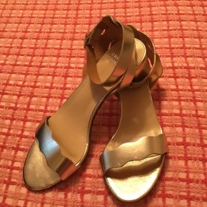 Brooks Brothers Gold Sandals